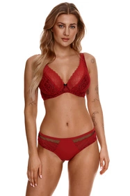 Lupo 2313 Biustonosz miękki, czerwono-czarny