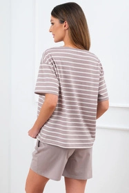 Italian Fashion Betty kr.r. kr.sp. Nocna piżama, cappuccino