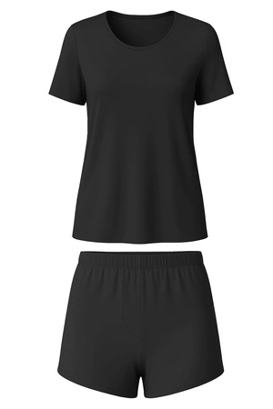 Vivisence 2042 Nocna komplet koszulka + szorty, czarny