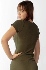 Dkaren Halima-Kpl Komplet legginsy + bluzka, khaki