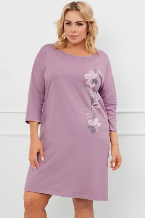 Italian Fashion Ibena r.3/4 Nocna koszula, wrzos