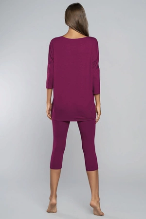 Italian Fashion Mandala r.3/4 sp.3/4 Nocna piżama, wino