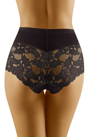 Wol-Bar Diamond 3506 3-pak Majtki wysokie figi, czarny