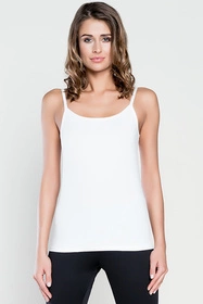 Italian Fashion Ibiza ws.r. Koszulka na ramiączkach, biały