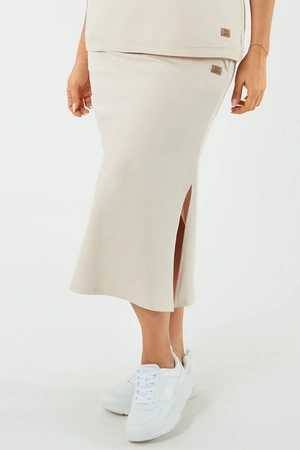 Italian Fashion Stella maxi Spódnica dresowa, beż