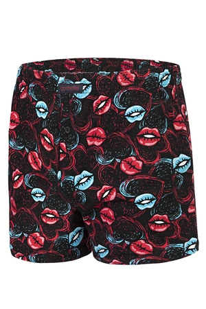 Cornette Walentynkowe Hot lips 2 048/06 Majtki bokserki, czarny