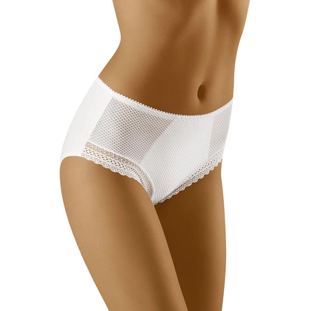 Wol-Bar Roma Majtki wysokie figi, biały