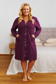 Doctor Nap SMZ.7319 Nocna szlafrok, burgundy