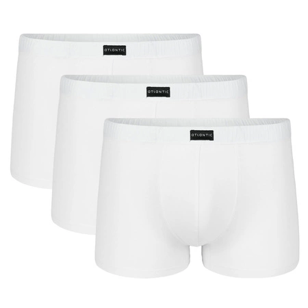 Atlantic 3BMH-007 3-pack Majtki bokserki, biały