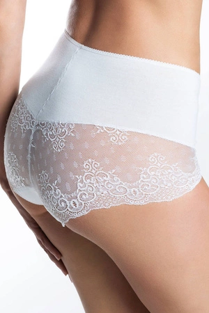 Italian Fashion Alchemia maxi Majtki wysokie figi, biały