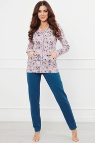 Italian Fashion Lacenta dł.r. dł.sp. Nocna piżama, druk/jeans