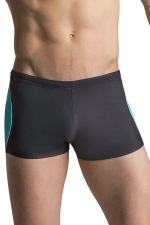 gWINNER Bruno Kostium kąpielowy kąpielówki, szary/turkus