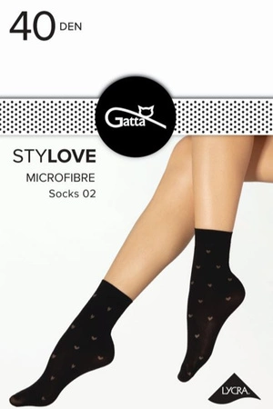 Gatta Stylove 02 40 DEN Wyrób pończoszniczy skarpetki, nero