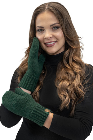 Vivisence 7015R R�kawiczki dzianinowe z 1 palcem, zielony