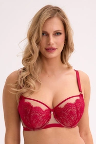 Gaia 1273 Aina Biustonosz półusztywniany, czerwony-mokka