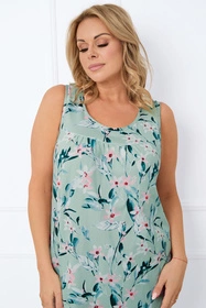 Italian Fashion Alwea sz.r. Nocna koszula, druk/c.zielony