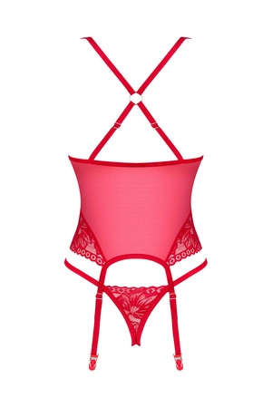 Obsessive Lacelove corset Gorset sexy, czerwony