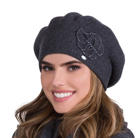 Kamea Justa Nakrycie głowy beret, grafit