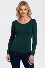 Babell Manati dł.r. Bluzka klasyczna, butelkowa zieleń