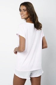 Italian Fashion Ikaria kr.r. kr.sp. Nocna piżama, j.róż/j.melanż