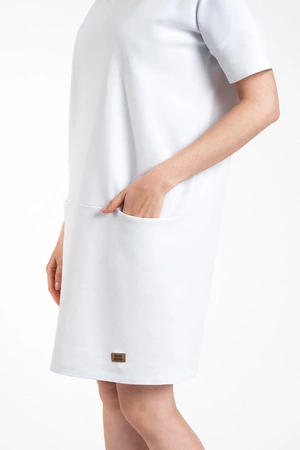 Italian Fashion Karina tunika kr.r. Sukienka klasyczna, biały