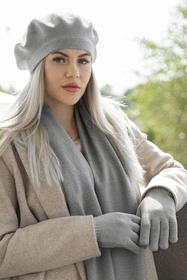 Vivisence 7202 Rękawiczki dzianinowe, jasnoszary