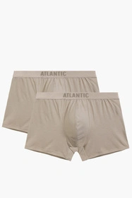 Atlantic 2BMH-012 2-pack Majtki bokserki, beżowy