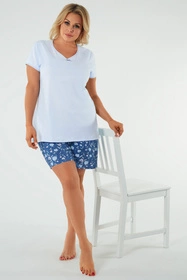 Italian Fashion Tulip kr.r. kr.sp. Nocna piżama, niebieski/druk