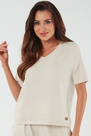 Italian Fashion Madri kr.r. Bluzka klasyczna, beż