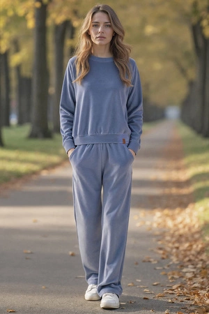 Vivisence 9005 Bluza nierozpinana, błękitny