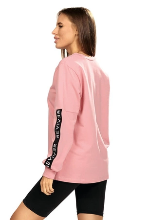 Reviver F5583 Bluza nierozpinana, pudrowy róż