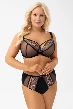 Gorsenia G002 Lilu Biustonosz miękki, czarny