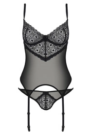 Passion Zinnia corset Gorset sexy, black