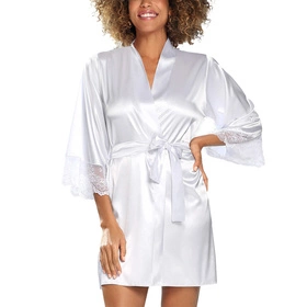 Dkaren Trixa Nocna peniuar, biały