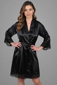 Vivisence 5032 Nocna peniuar, czarny