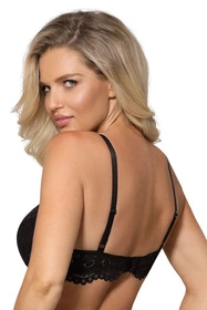 Róża Newia Biustonosz push-up, czarny
