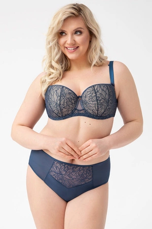 Gorsenia K737 Trish Biustonosz balkonetka, niebieski