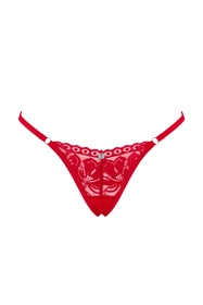 Obsessive Lacelove thong Majtki stringi, czerwony