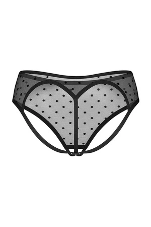 Obsessive Nuites crotchless panties Majtki figi otwarte, black