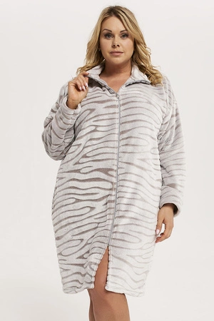 Italian Fashion Meru dł.r. Nocna szlafrok, szary