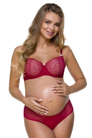 Lupo 3115 Biustonosz do karmienia, czerwony