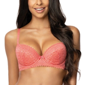 Mat 3633/11 Maddie Biustonosz push-up, koral