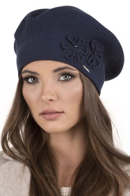 Vivisence 7007 Nakrycie głowy beret, granatowy