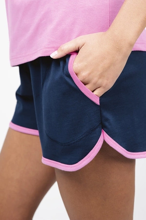 Italian Fashion Ontega kr.r. kr.sp. Nocna piżama, amarant/granat