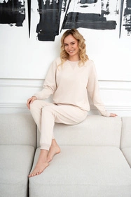 Italian Fashion Panama dł.r. dł.sp. Dres homewear, beż