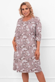 Italian Fashion Oszima r.3/4 Nocna koszula, druk/wrzos