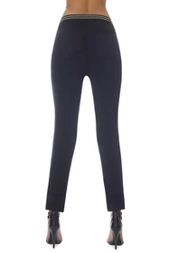 Bas Bleu Marisa Legginsy klasyczne, black-gold