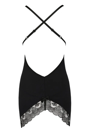 Casmir Alina chemise Nocna komplet koszulka + stringi, black