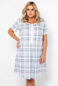 Italian Fashion Allison kr.r. Nocna koszula, druk/błękit