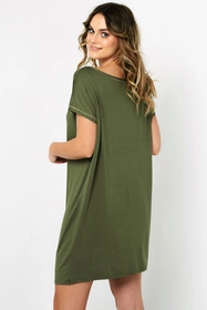 Italian Fashion Natura kr.r. Nocna koszula, khaki